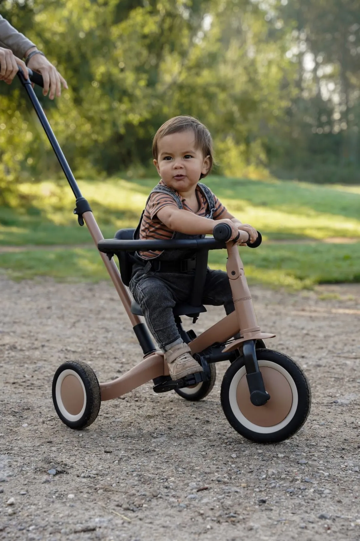 Topmark Loopfietsen * 4-in-1 Driewieler / Loopfiets Lio Macchiato Bruin