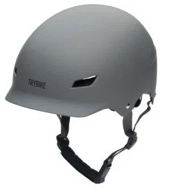 Trybike Loopfietsen|Veiligheid Onderweg * CoConuts Kinderhelm Grey Maat S/M Grijs