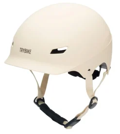 Trybike Loopfietsen|Veiligheid Onderweg * CoConuts Kinderhelm Cream Maat S/M Wit