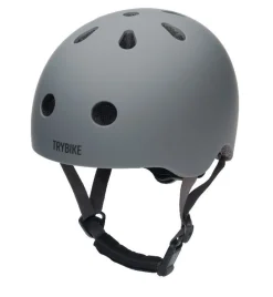 Trybike Loopfietsen|Veiligheid Onderweg * CoConuts Kinderhelm Grey Maat XS Grijs