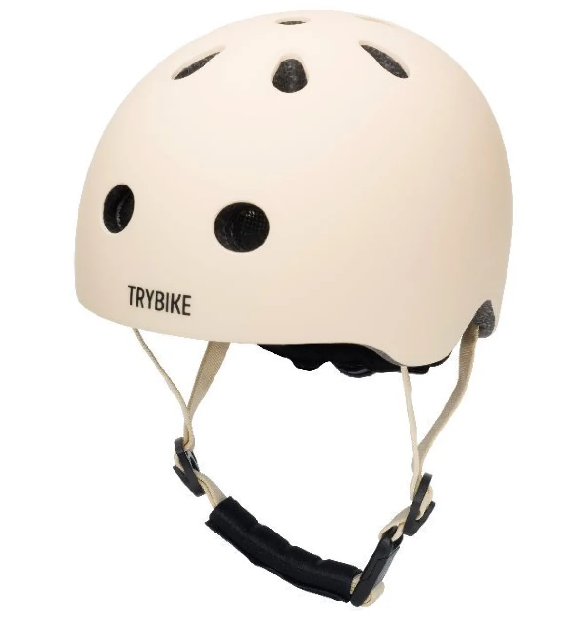 Trybike Loopfietsen|Veiligheid Onderweg * CoConuts Kinderhelm Cream Maat XS Wit