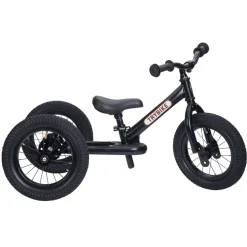 Trybike Loopfietsen * Steel 2-in-1 Loopfiets All Black (mat ) Zwart