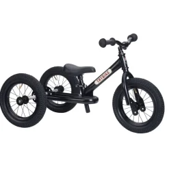 Trybike Loopfietsen * Steel 2-in-1 Loopfiets All Black (mat ) Zwart