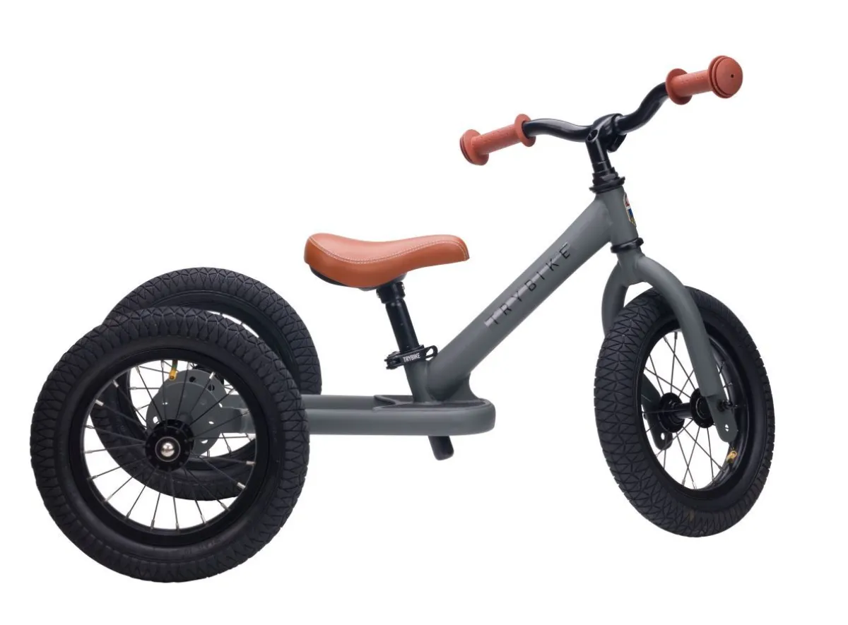 Trybike Loopfietsen * Steel 2-in-1 Loopfiets Grey (mat ) Grijs