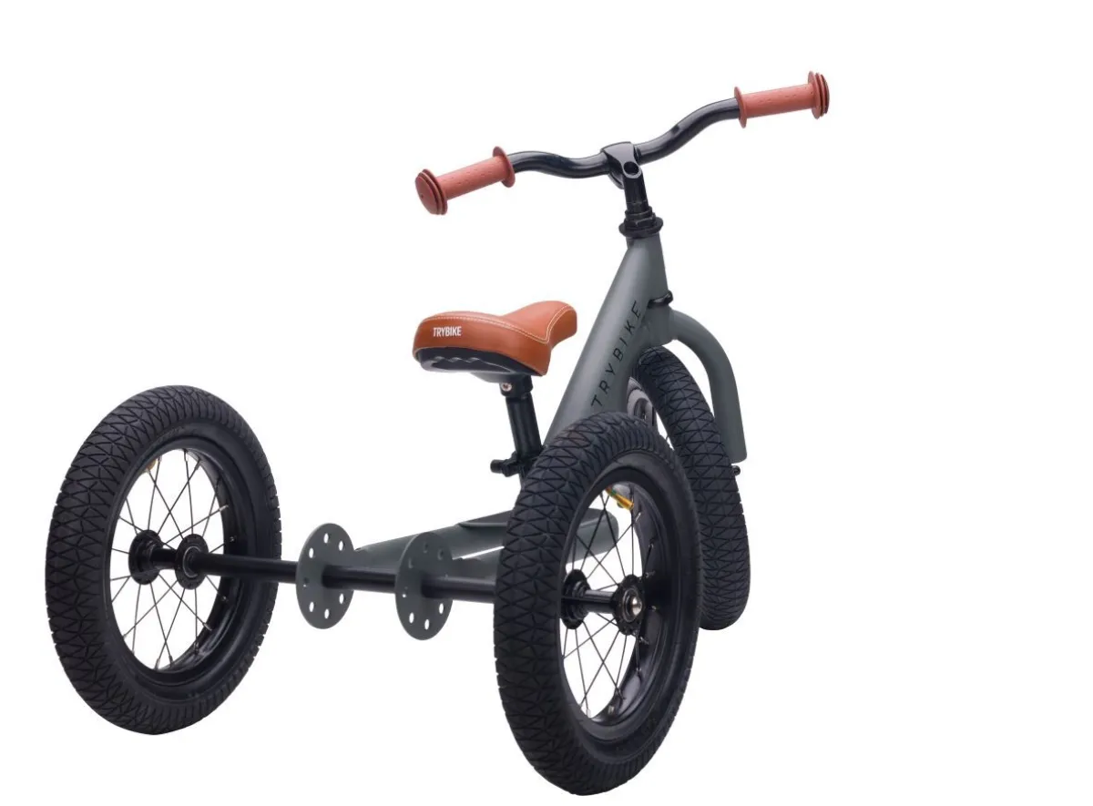 Trybike Loopfietsen * Steel 2-in-1 Loopfiets Grey (mat ) Grijs
