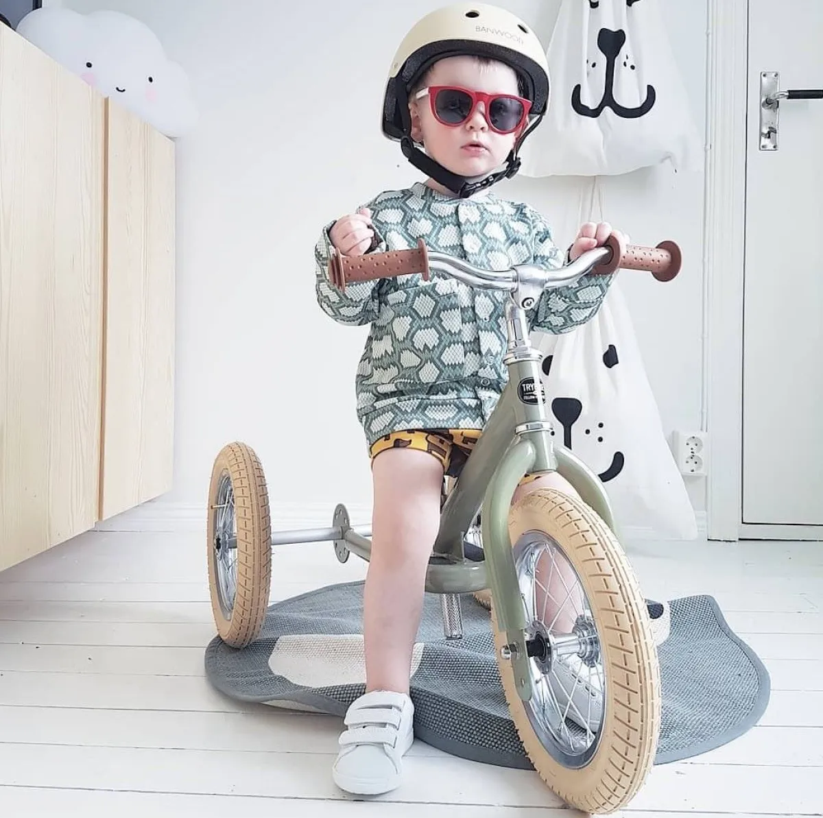 Trybike Loopfietsen * Steel 2-in-1 Loopfiets Green (mat ) Groen