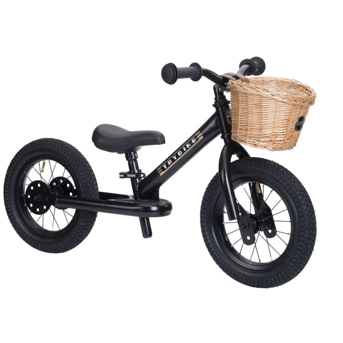 Trybike Loopfietsen * Steel Loopfiets All Black (mat ) Zwart
