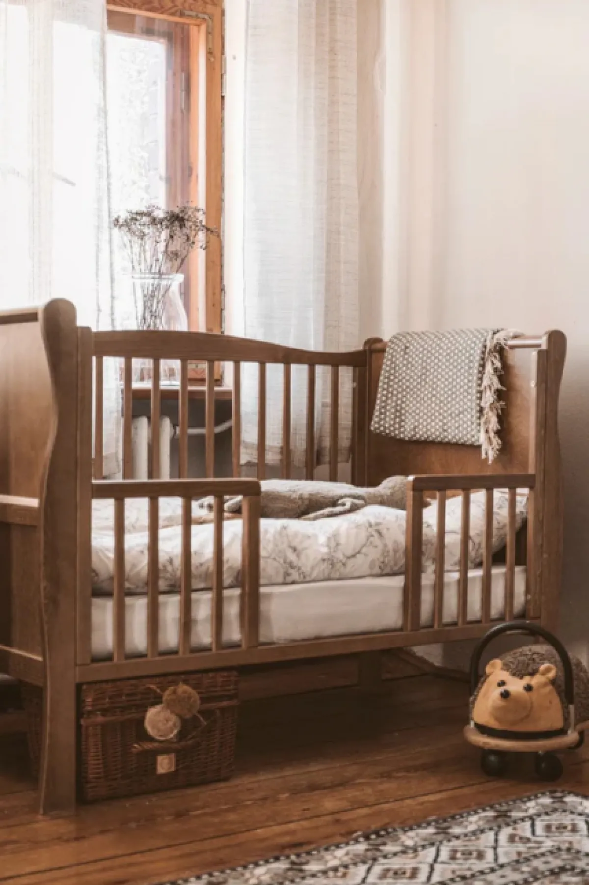 Woodies Accessoires|Veiligheid In Bed * Uitvalbeschermer Noble Vintage 60 x 120 Bruin