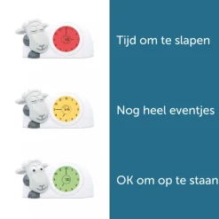 Zazu Slaapwekkers * Slaapklokje / Slaaptrainer Sam Schaap -Grijs Wit